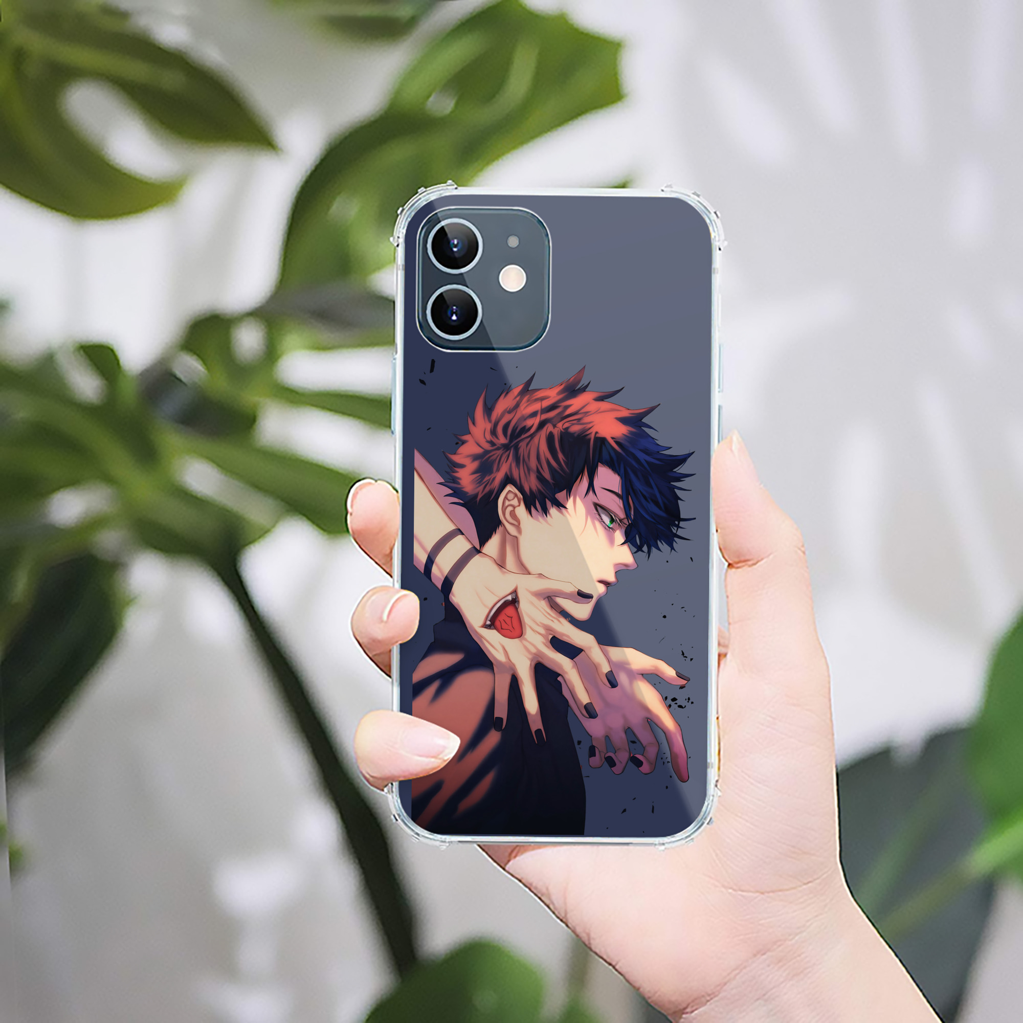 （画像用） 呪術廻戦 Jujutsu Kaisen 【iPhone 12シリーズ対応】透明スマホケース（クリアソフトケース）